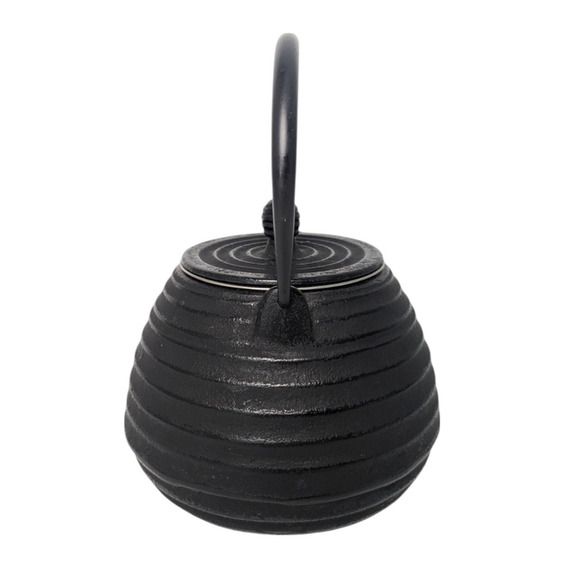 Traditional Cast Iron Beehive Japanese Teapot Kettle Black with Infuser Asian - Picture 5 of 10